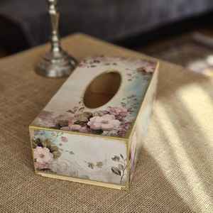 Juego de Cajas para Servilletas de Madera Esmaltada Hechas a Mano de Primera Calidad, con Diseño Clásico, Ecológico, Creaciones Antiguas de la India, Portavasos para Servilletas - Product Image 6