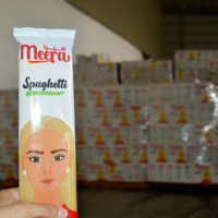 Meera Spaghetti Macaroni 400g Gold Egypt Pâtes Sèches en Sac Prix Bas Entreprise Certifiée ISO 9001 Halal Durée de Conservation 18 Mois