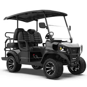 Lifted Electric Golf Cart Electric Golf Carts For Outings New Design 2+2 Seats Black Atv/utv Parts Accessories CE 48V 3 - 4