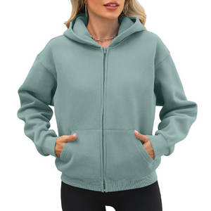 Sudadera con capucha para mujer, ropa de calle informal, figuras de hombros caídos, sudaderas con capucha ecológicas transpirables, sudaderas con capucha de punto para mujer - Product Image 1