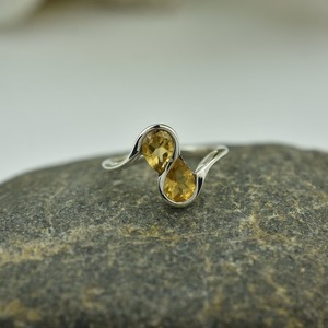 925 Sterling Silver Handmade Gemstone <b>Spinner</b> Citrine <b>Ring</b> Natural Wedding Gift Jewelry Best Design 925 Solid Sterling Silver - Product Image 2