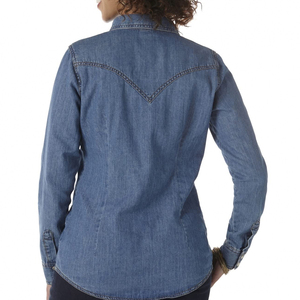 เสื้อยีนส์ซักแขนยาวของผู้หญิงเสื้อยีนส์สำหรับผู้หญิงคุณภาพระดับพรีเมี่ยม - Product Image 2