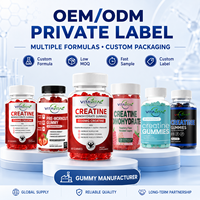 Gummies de Créatine Monohydrate OEM ODM, Compléments Alimentaires à Marque Privée, Formule Végétalienne Personnalisée, Fabricant, Faible MOQ, Approvisionnement Direct Usine