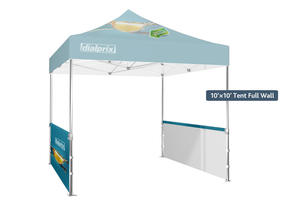 เต็นท์พับได้แบบกำหนดเองที่ดีที่สุดสำหรับงานแสดงสินค้าและนิทรรศการกลางแจ้ง - ขนาด 10x10 ฟุต โพลีเอสเตอร์ กันน้ำได้ทุกฤดู ป้องกันรังสียูวี - Product Image 3