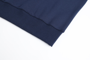 เสื้อแขนยาวคอกลมมีฮู้ดสำหรับผู้ชาย, เสื้อลำลอง3D 100% ผ้าฝ้ายปักโลโก้ดีไซน์ทึบ - Product Image 3