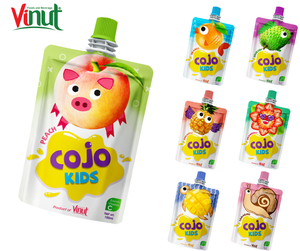 Cojo 100มล. กระเป๋าน้ำพีชสำหรับเด็กเครื่องดื่มประเภทผลไม้และน้ำผัก - Product Image 1