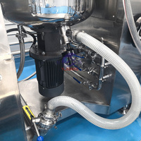 Homogénéisateur de laboratoire 100L, mélangeur émulsifiant, machine d'émulsification sous vide pour la production de crèmes cosmétiques, R&D
