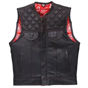 Heren Vest Zwarte Biker Motorfiets Hiphop Gilet Heren Faux Lederen Punk Effen Zwarte Lente Mouwloze Leren Vest Motorfiets