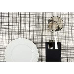 Nappe blanche 120x120cm à imprimé noir urbain, en papier professionnel, emballée sous film rétractable avec code EAN, B2B - Product Image 2