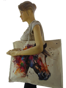 Bolsa de Compras de Lona de Algodón Ecológica, Estilo Bohemio Vintage, Personalizada al por Mayor - Product Image 2