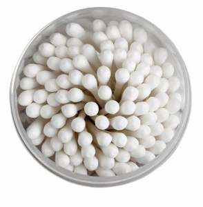 สำลีก้านคุณภาพดีขายดีที่สุด สำลีก้านธรรมชาติสำหรับเช็ดเครื่องสำอาง ใช้ในคลินิก บรรจุ 80 ก้าน/กล่อง ราคาพิเศษ ขายในอินเดีย - Product Image 4