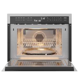 24-Inch Stainless Steel <b>Convection</b> <b>Oven</b> <b>Microwave</b> 25L Capacity Built-In Digital Solar-Powered for Hotels Kitchens-KM-CWO24-SS - Product Image 1