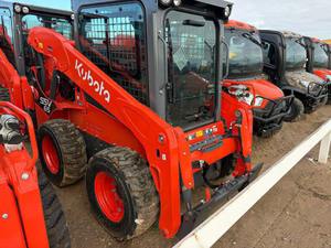 รถตักล้อยาง Kubota SSV65 มือสอง เครื่องยนต์ดีเซล 64 แรงม้า ห้องโดยสารแบบปิด ระบบไฮดรอลิกเสริม รถตักขนาดกะทัดรัด พร้อมจัดส่ง - Product Image 4