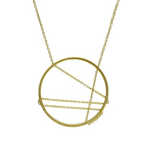 Handmade Brass <b>Necklaces</b> with Gold Plating Geometric and Classic Style Featuring Diamonds Pearls Emotions for Wedding Gift - Product Image 6