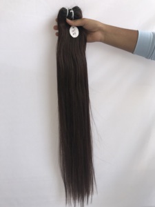 Extensions brutes de qualité supérieure de 28 '', 100% humains, vison cambodgien, temple indien, vierge, droite, 12 donneurs uniques, couleur du vendeur indien - Product Image 6