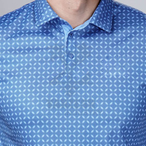 2023 camisas para hombre con logotipo personalizado bordado de alta calidad transpirable ecológico 220 algodón/fibra de bambú de punto sólido - Product Image 6