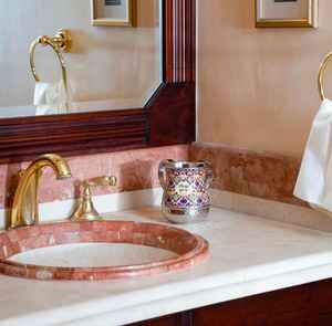 ชุดอุปกรณ์ล้างมือแบบยิว (เนติลัต ยาดาอิม) ทำจากทองแดงเคลือบเงาอย่างดี พร้อมสแตนเลส ดีไซน์หรูหรา รุ่นขายดี ใหม่ล่าสุด สำหรับห้องน้ำ ยี่ห้อเยรูซาเล็ม - Product Image 4