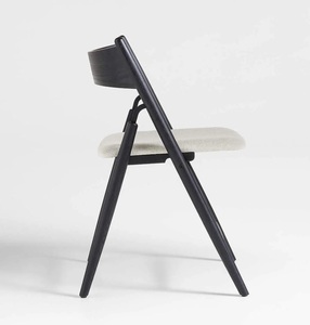 เก้าอี้ไม้สักพับได้เก้าอี้รับประทานอาหารแบบพรีเมี่ยมพับได้ทำจากไม้สักแข็งสำหรับกลางแจ้งและในร่มประหยัดพื้นที่เฟอร์นิเจอร์ไม้ - Product Image 4