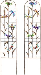 Treillis de jardin en fer libellule pour plantes grimpantes Design moderne Rayan International IR438 Décoration extérieure - Product Image 5