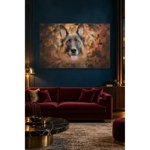 Impression sur toile de Fida, berger allemand parmi les feuilles d'automne - Product Image 3