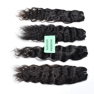 วิกผมต่อผมมนุษย์บริสุทธิ์สีดำหยักศกธรรมชาติ100% อินเดีย - Product Image 1