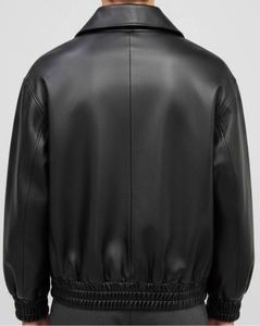 Veste en cuir pour homme de haute qualité, personnalisable, col montant, longue, imperméable, logo frontal, chauffante, respirante, séchage rapide - Product Image 6