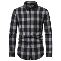 Chemise décontractée à manches longues en tricot Terry pour homme, coupe classique, séchage rapide, boutonnée