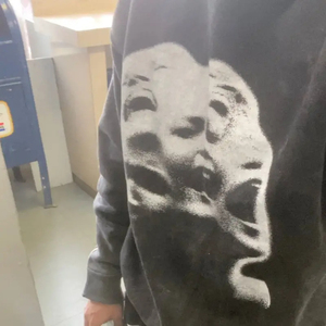 Sweat à capuche en coton noir personnalisé effet délavé à l'acide streetwear d'hiver pour hommes manches zippées impression lavée pull Boxy capuche courte - Product Image 4