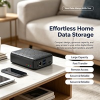 Serveur de stockage cloud privé NAS 30 To, accès à distance, lecteur multimédia home cinéma HD 1080P, boîtier de disque dur SATA HDD SSD