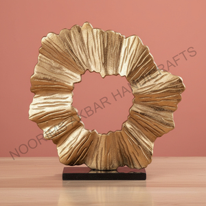 Hot Selling Golden Metal Sculpture Statue with Metal Base <b>Book</b> Design for Home Living Room Office Desk Art <b>Decor</b> Exporter - Product Image 5