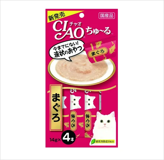 INABA CIAO Churu Liquid Cat Treats 14g Sticks Made in Japanマグロカニ