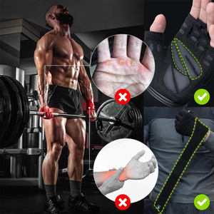 Premium Nylon Half Finger <b>Weightlifting</b> Gloves Padded Palm Wrist Support Breathable Gym Training Heavy Lifting Custom Logo Bulk - Product Image 4