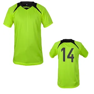 Gloednieuwe Heren Voetbalshirt Groothandel Heren Sneldrogende Ademende Custom Voetbal Truien 100% Polyester Custom Voetbal Jersey