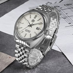 San <span class=keywords><strong>martin</strong></span>-Reloj de acero inoxidable con zafiro, reloj mecánico automático clásico de 40mm, 10atm, Envío Gratis - Product Image 4