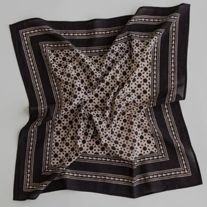 Pure Organic Cotton Square <b>Scarf</b> Summer Outdoor Fashion Design with Double Sided Printing Custom Shawl for Women and Ladies - Product Image 2