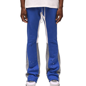 Pantalons de survêtement vintage personnalisés pour hommes, de haute qualité, pantalons larges et évasés avec motif d'hiver superposé - Product Image 3