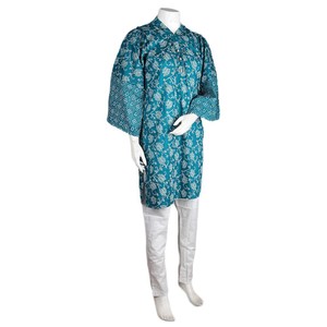 Traje de dos piezas estampado para mujer - Verde - Product Image 1