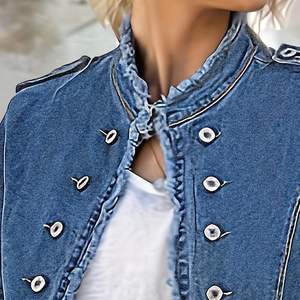 Chaquetas vaqueras para mujer con diseño personalizado, precio ajustable, calidad superior para Chaquetas vaqueras para mujer - Product Image 1