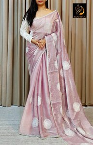 Sari de gasa pesada para fiesta con estilo, con Secuencia y proveedor de trabajo de hilo de Surat - Product Image 2