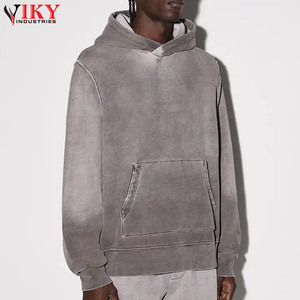 Nouvelle arrivée poids lourd meilleure qualité Vintage Wash Hoodie In Plus Size Men's Acid Wash Hoodies BY VIKY INDUSTRIES - Product Image 3