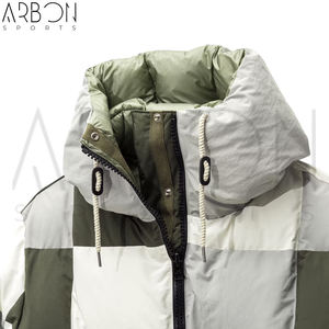 Patchwork buena venta diseño único adulto ropa exterior cómoda mejor calidad para los hombres proveedor al por mayor chaqueta con capucha acolchada - Product Image 5