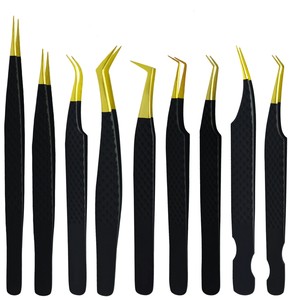 Pince à épiler applicateur de cils de marque privée avec logo personnalisé pince à cils magnétique en vrac emballage pince à épiler pour faux cils - Product Image 1