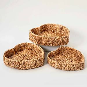 ถาดรูปหัวใจ ถาดทำจากผักตบชวา เป็นมิตรกับสิ่งแวดล้อม ใช้จัดระเบียบของใช้ในบ้าน โรงแรม และรีสอร์ท - Product Image 2