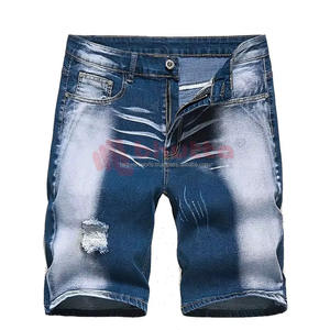 ออกแบบกางเกงยีนส์ขาสั้นผู้ชายตามสั่ง ดีไซน์ใหม่ บริการ OEM ผู้ผลิต กางเกงยีนส์ขาสั้นผู้ชายมีกระเป๋า - Product Image 1