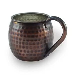 Tasse en cuivre de qualité supérieure avec une brillance subtile, parfaite pour les cocktails de thé au café et la décoration intérieure moderne à la mode - Product Image 3