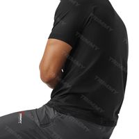 Nouvel Arrivage T-shirt de Luxe pour Homme à Col Montant, Coupe Classique, 100% Coton Respirant et Séchage Rapide, avec Logo Personnalisé Imprimé, Vente en Gros