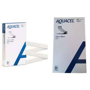 Apósito Absorbente de Hidrofibra en Rollo, 1cm 2cm X 45cm, Estéril, Adhesivo Médico, Certificado CE Clase II, para el Manejo de Exudados - Product Image 1