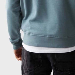 Nouveaux hommes surdimensionné 100% coton sweat lourd polaire imprimé motif goutte épaule col rond respirant sweat à capuche décontracté - Product Image 6