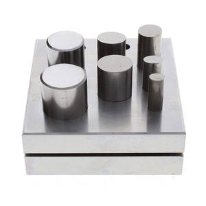 Jeu de poinçons ovales en acier avec 7 poinçons pour couper des disques métalliques précis pour les bijoutiers coupe-disque de forme ovale - Product Image 2