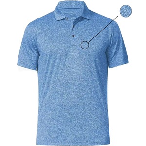 Vêtements d'été de haute qualité avec motif imprimé 100% coton à séchage rapide broderie LOGO Polo de golf pour hommes - Product Image 5
